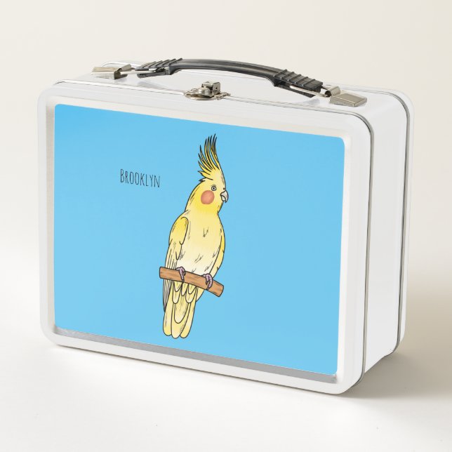 Ilustracion personalizado de aves de Cockatiel (Anverso)