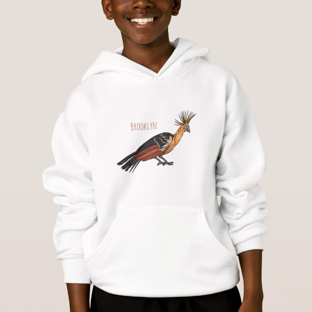 Ilustracion personalizado de aves de Hoatzin (Anverso)
