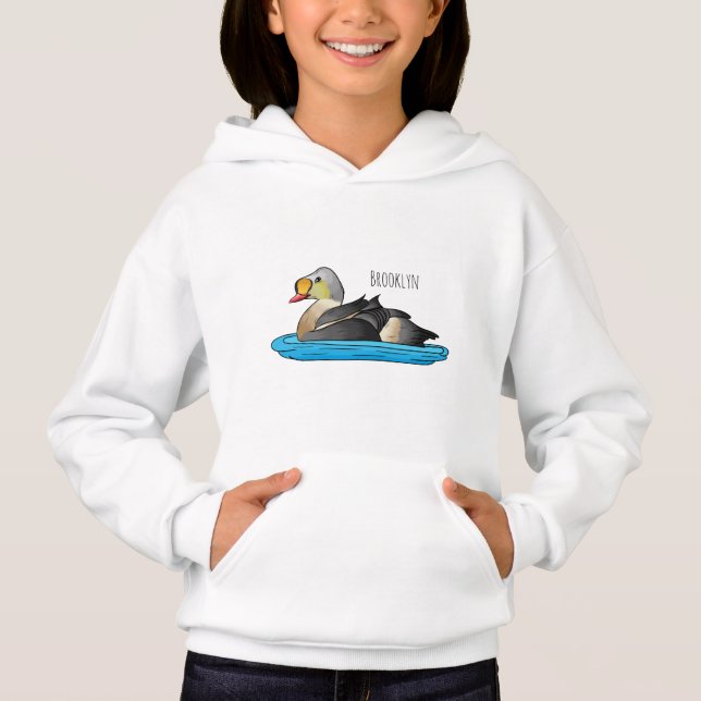Ilustracion personalizado de aves King eider (Anverso)