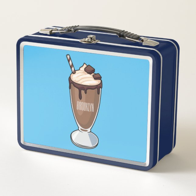 Ilustracion personalizado de batido de chocolate (Anverso)