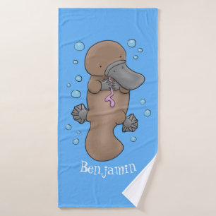 Ilustracion personalizado de bebé de plaquypus fel
