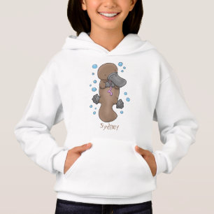 Ilustracion personalizado de bebé de plaquypus fel