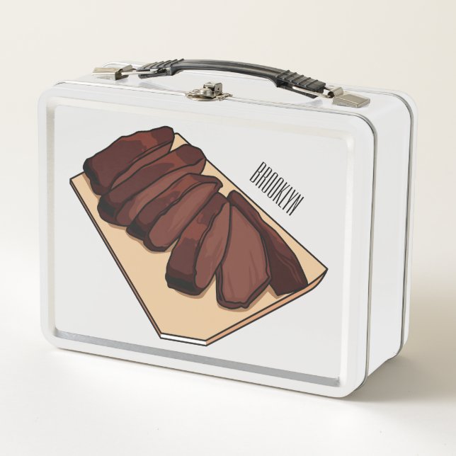 Ilustracion personalizado de brisket de carne (Anverso)