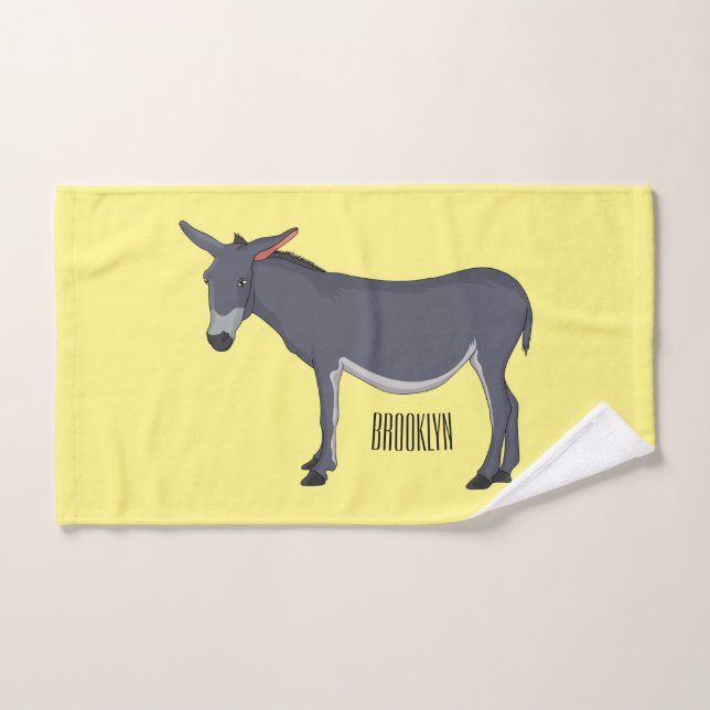 Ilustracion personalizado de burro (Toalla de mano)