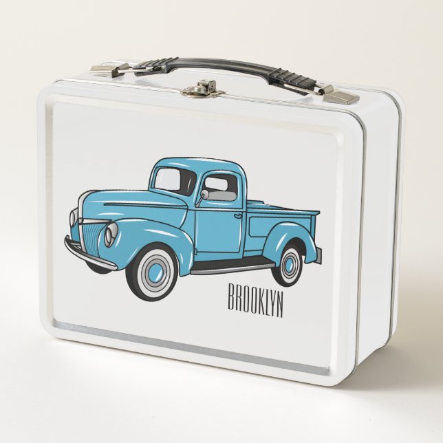 Ilustracion personalizado de camioneta clásica (Anverso)