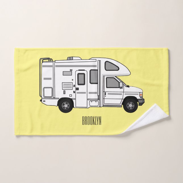 Ilustracion personalizado de Campervan (Toalla de mano)