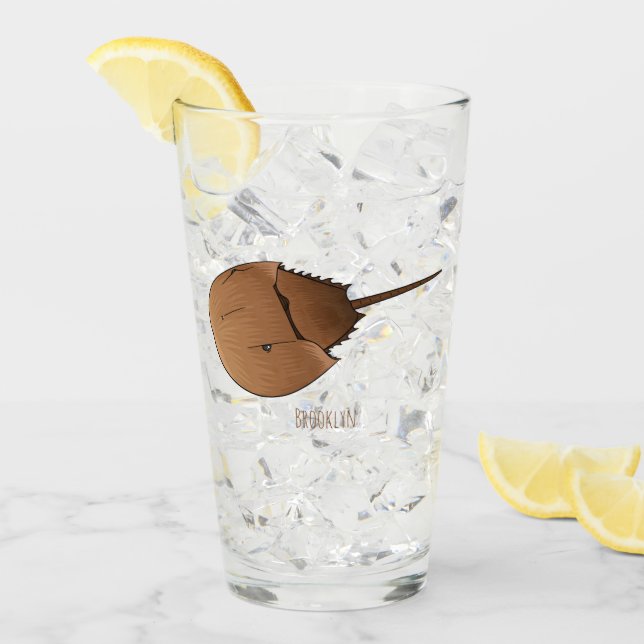 Ilustracion personalizado de cangrejo herradura (Anverso (hielo))