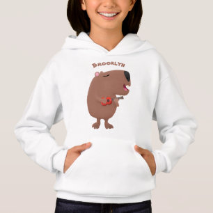Ilustracion personalizado de capybara ukulele cant