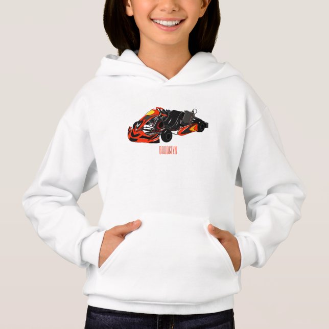 Ilustracion personalizado de carreras de Kart (Anverso)