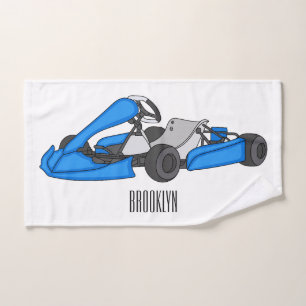 Ilustracion personalizado de carreras de Kart