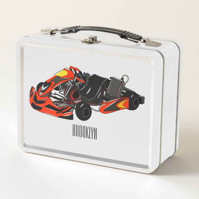 Ilustracion personalizado de carreras de Kart (Anverso)