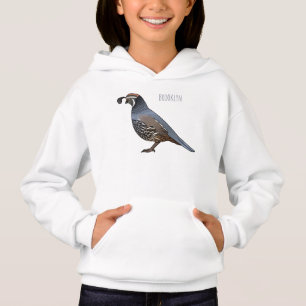 Ilustracion personalizado de codorniz de Californi