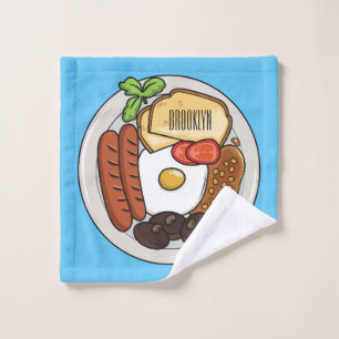 Ilustracion personalizado de desayuno inglés