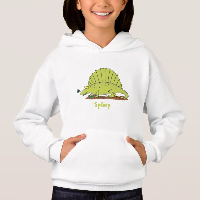 Ilustracion personalizado de dimetrodon verde lind (Anverso)