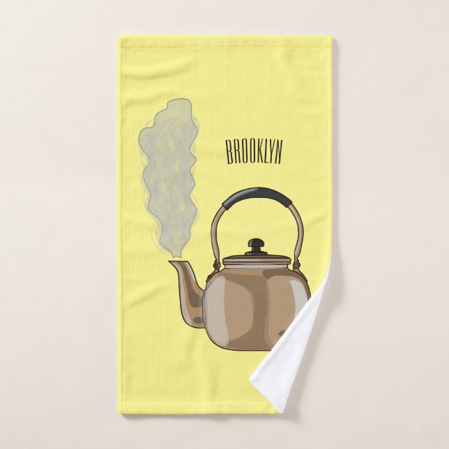 Ilustracion personalizado de estopa o hervidor de  (Toalla de mano)