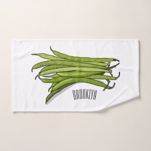 Ilustracion personalizado de frijol verde