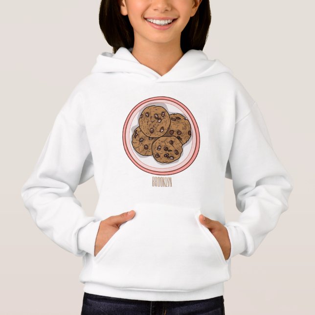Ilustracion personalizado de galletas de chocolate (Anverso)