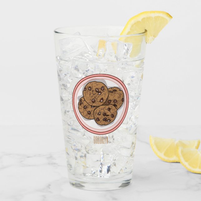 Ilustracion personalizado de galletas de chocolate (Reverso (hielo))