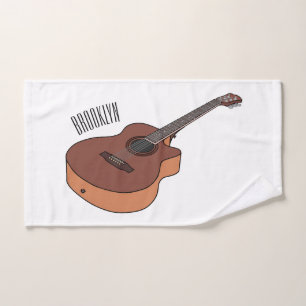 Ilustracion personalizado de guitarra acústica