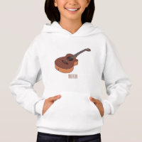 Ilustracion personalizado de guitarra acústica