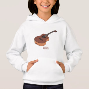 Ilustracion personalizado de guitarra acústica