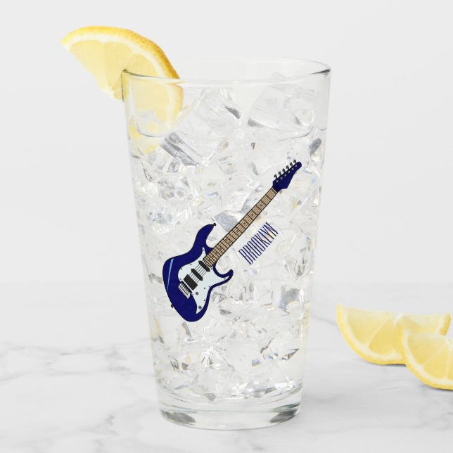 Ilustracion personalizado de guitarra eléctrica (Anverso (hielo))