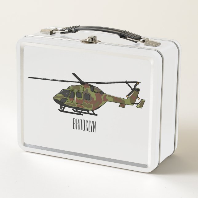 Ilustracion personalizado de helicópteros del ejér (Anverso)