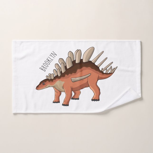 Ilustracion personalizado de Kentrosaurus (Toalla de mano)