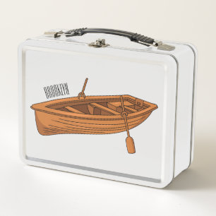 Ilustracion personalizado de lancha dorada