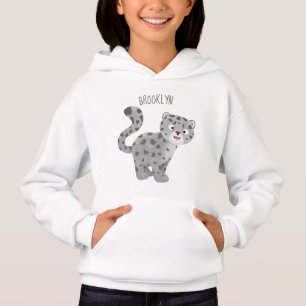 Ilustracion personalizado de leopardo de las nieve