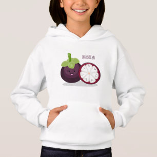 Ilustracion personalizado de mangostino morado