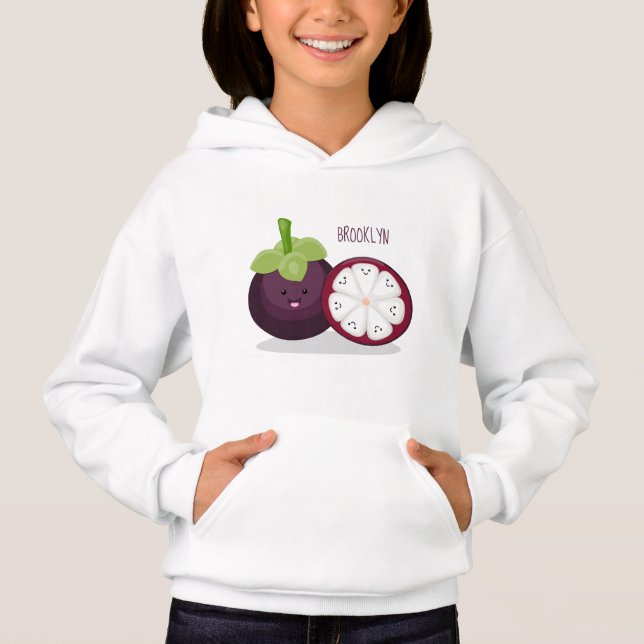 Ilustracion personalizado de mangostino morado (Anverso)