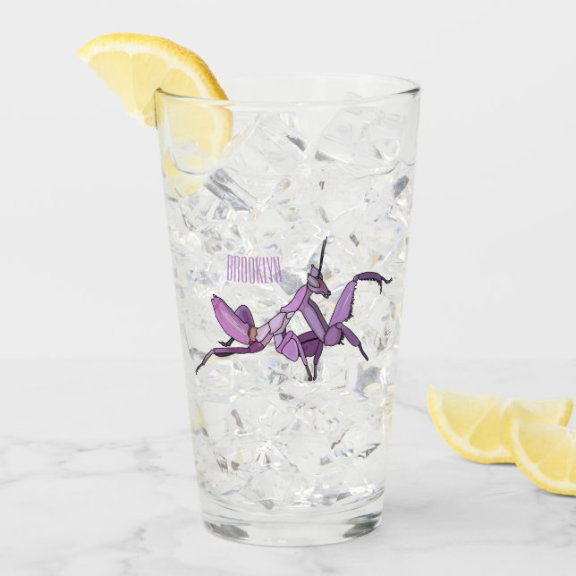 Ilustracion personalizado de mantis orquídea (Anverso (hielo))