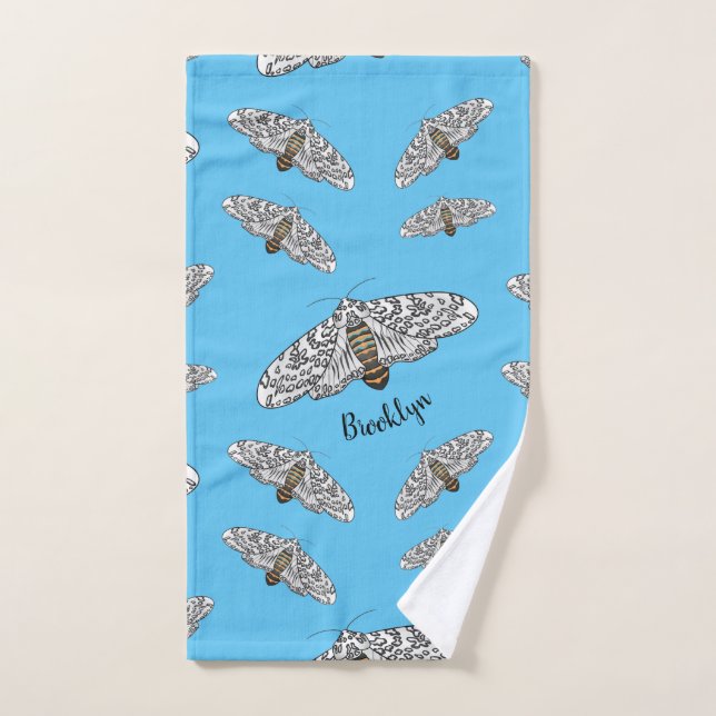 Ilustracion personalizado de mariposa leopardo gig (Toalla de mano)