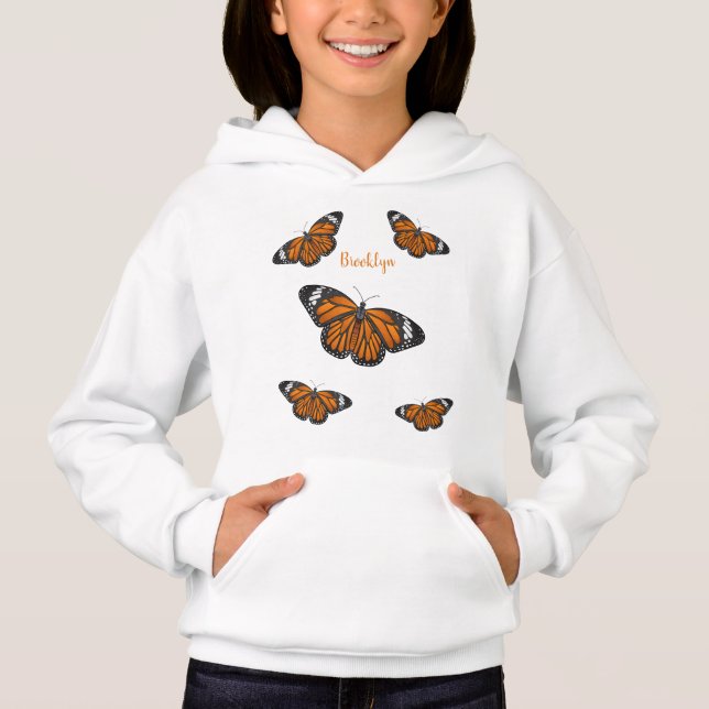 Ilustracion personalizado de mariposa monarca (Anverso)