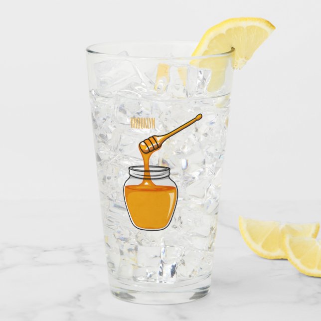 Ilustracion personalizado de miel (Reverso (hielo))