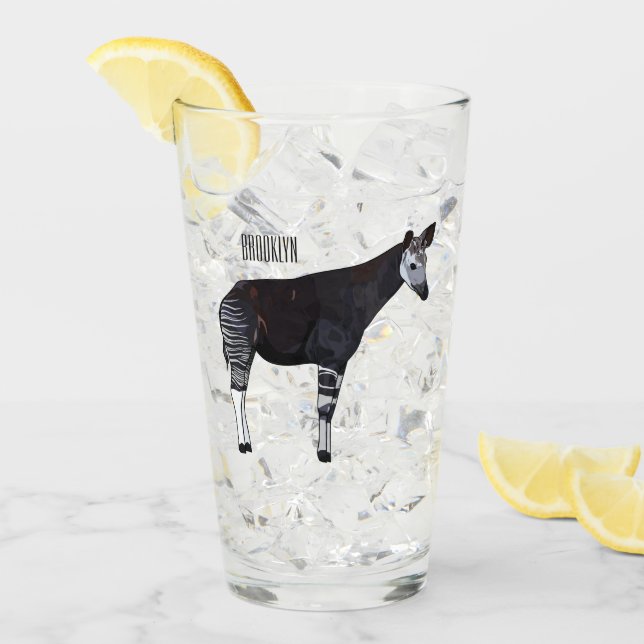 Ilustracion personalizado de Okapi (Anverso (hielo))