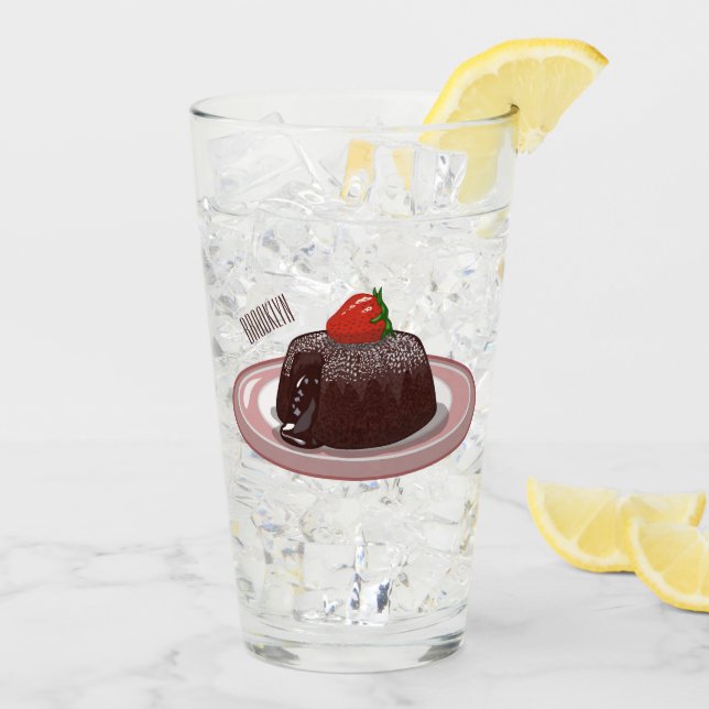 Ilustracion personalizado de pastelitos de lava de (Reverso (hielo))