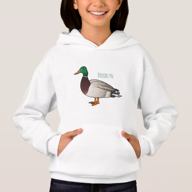 Ilustracion personalizado de pato mallard (Anverso)