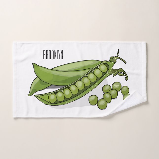 Ilustracion personalizado de Pea (Toalla de mano)