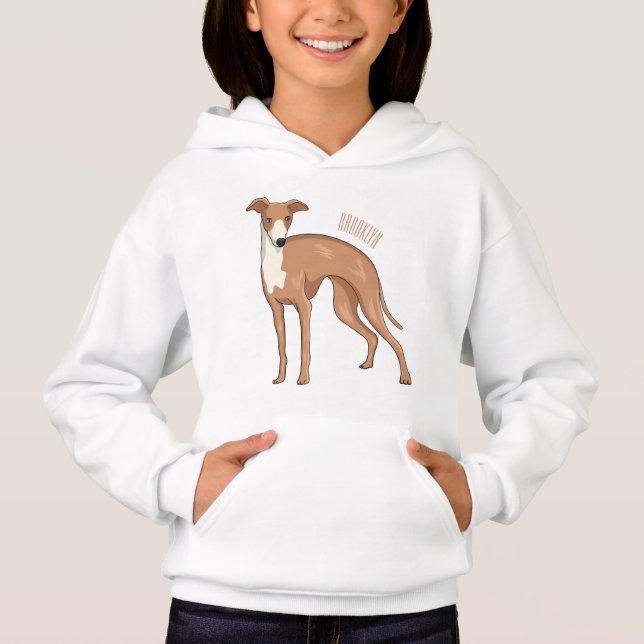 Ilustracion personalizado de perro de Greyhound (Anverso)