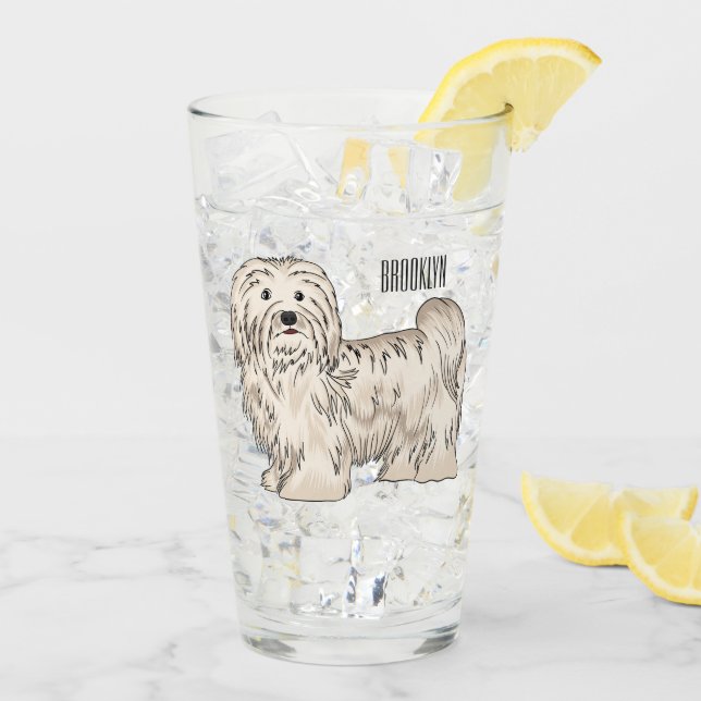 Ilustracion personalizado de perro de La Habana (Reverso (hielo))