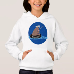 Ilustracion personalizado de pesca de cachorro de