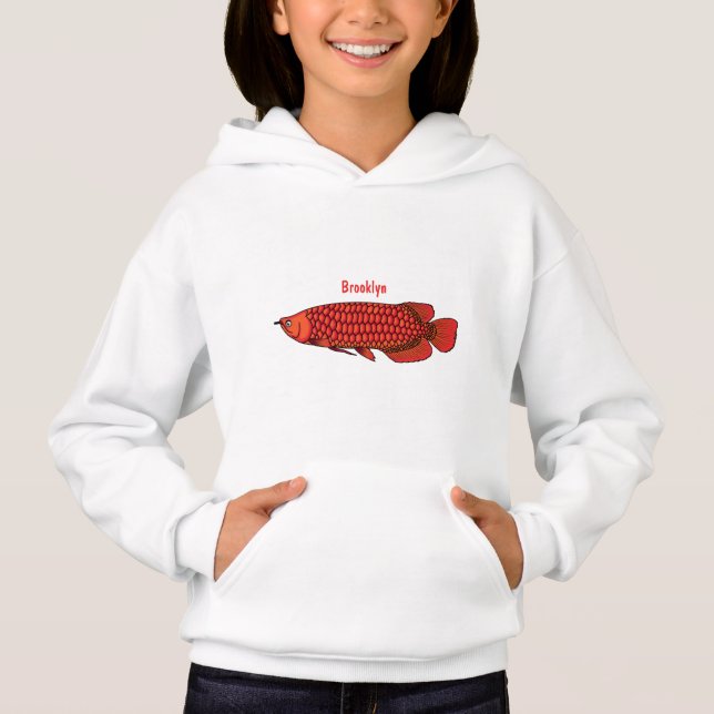 Ilustracion personalizado de pescado de Arowana Ro (Anverso)