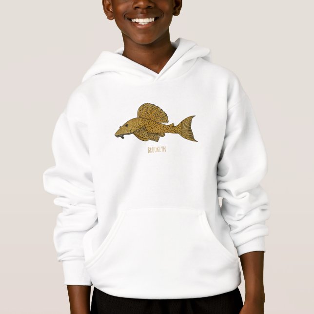 Ilustracion personalizado de pescado Pleco (Anverso)
