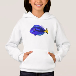 Ilustracion personalizado de pescado tang azul