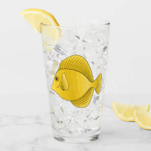 Ilustracion personalizado de pescado tango amarill