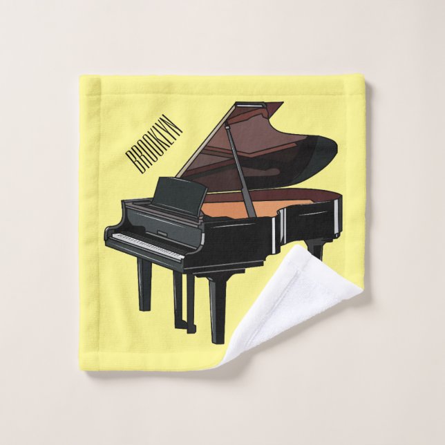Ilustracion personalizado de piano (Toallita)