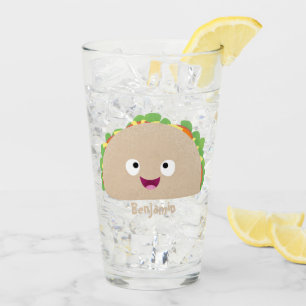 Ilustracion personalizado de taco alegre sonriente