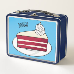 Ilustracion personalizado de tarta de terciopelo r